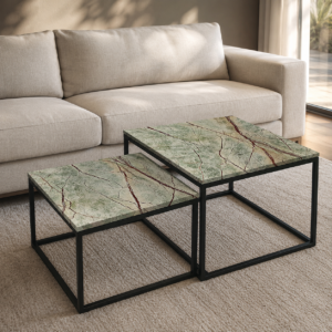 Forest Rain Green Marmer Salontafel