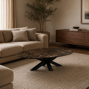 Emperador dark salontafel op maat