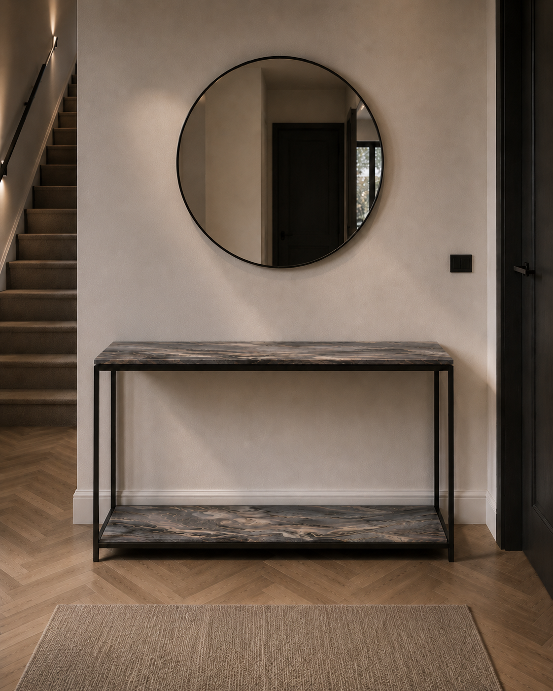 Explosion Blue Kwartsiet Sidetable op maat