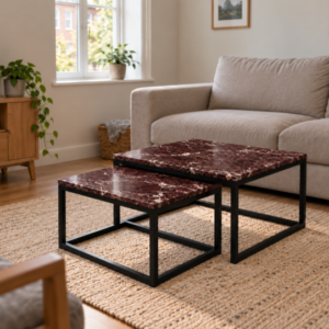 Rosso Levanto Salontafels Set van 2
